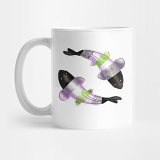 Agender LGBTQ Koi Fish Mug